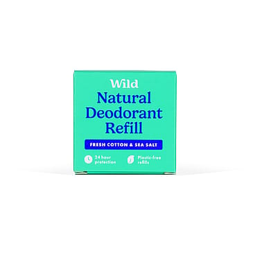 Wild Deodorant Refill Fresh Cotton Sea Salt 40g