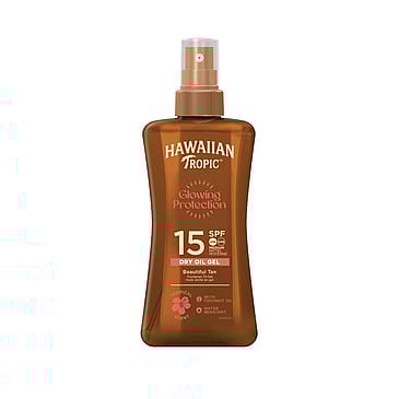 Hawaiian Tropic Glowing Protection Dry Oil Spray SPF15 200 ml