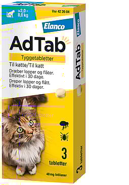 AdTab til Katte 3-Pak 2.0-8.0 kg 48 mg