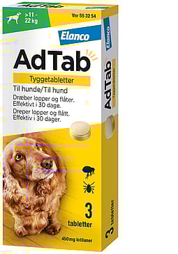 AdTab til hunde 1.3-2.5 kg 56 mg 3-pak