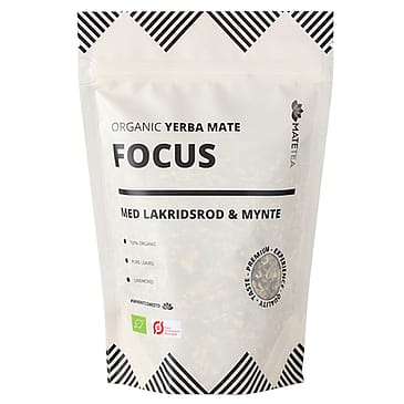 Matetea Yerba Mate Focus Lakridsrod Og Mynte Ø 180 g