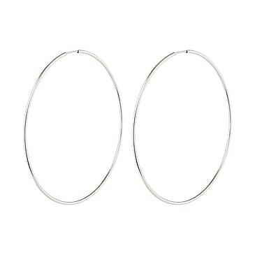Pilgrim Øreringe Sanne XL Hoop Sølvbelagt