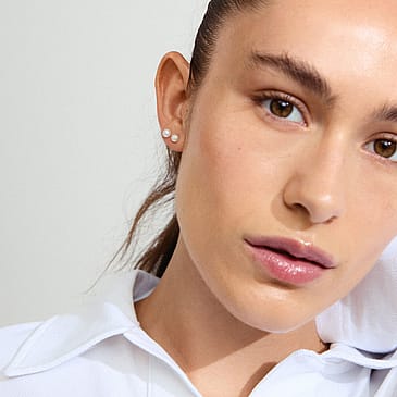 Pilgrim Øreringe Jorie Perle Sølvbelagt