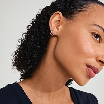 Pilgrim Øreringe Kleopratra Sølvbelagt