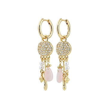 Pilgrim Hoop Øreringe SHIFT Guldbelagt