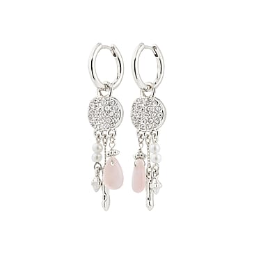 Pilgrim Hoop Øreringe SHIFT Sølvbelagt