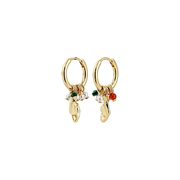 Pilgrim Øreringe SENSE Guldbelagt/multi