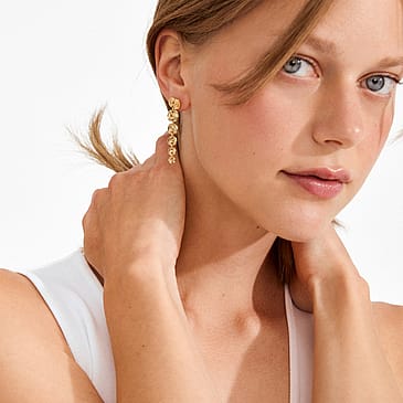 Pilgrim Øreringe Air Guldbelagt