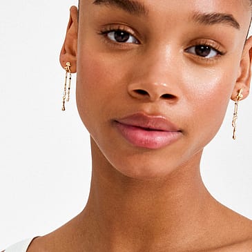 Pilgrim Øreringe Reggie Guldbelagt