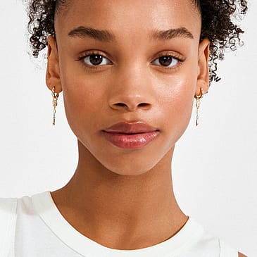 Pilgrim Øreringe Ellington Guldbelagt