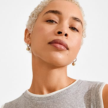 Pilgrim Øreringe Air Hoop Guldbelagt