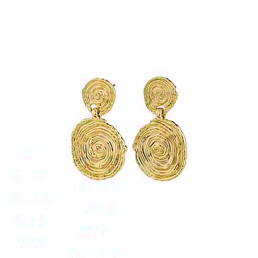 Pilgrim Øreringe Air Guldbelagt