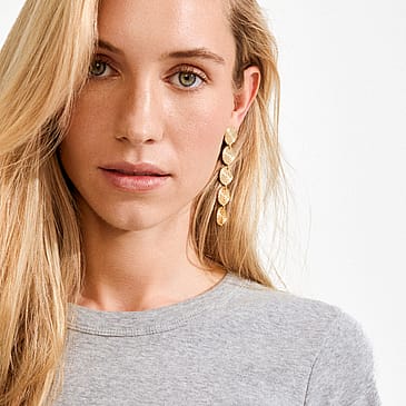 Pilgrim Øreringe Air Guldbelagt