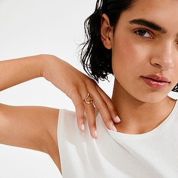 Pilgrim Ring Iris Guldbelagt