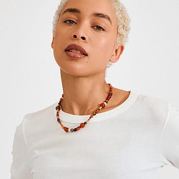 Pilgrim Halskæde Iris  Multi Guldbelag