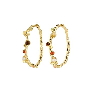 Pilgrim Øreringe Iris Hoop Guldbelagt