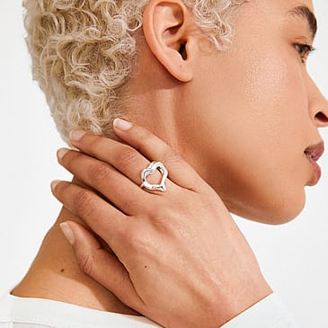 Pilgrim Ring Iris Sølvbelagt