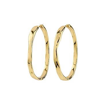 Pilgrim Ember hoop Øreringe Guldbelagt