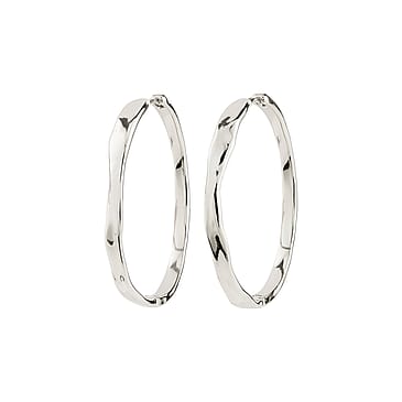 Pilgrim Ember Hoop Øreringe Sølvbelagt