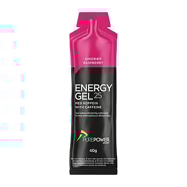PurePower Energy Gel Hindbær Koffein 40 g