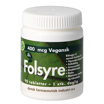 Dansk Farmaceutisk Industri Folsyre 400 mcg 90 tabl.