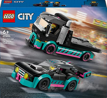 Lego City Racerbil og Biltransporter Byggelegetøj 60406