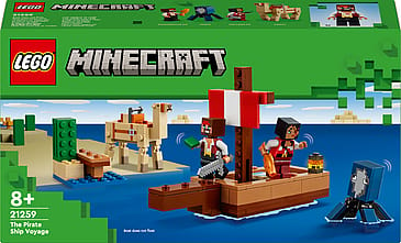 Lego Minecraft Piratskibsrejsen Legesæt med Båd 21259