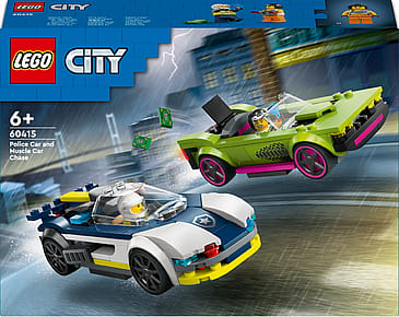 Lego City Biljagt Med Politi og Muskelbil Sæt 60415