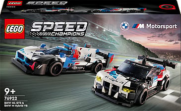 Lego Speed Champions BMW M4 Gt3 og BMW M Hybrid V8 Racerbiler 76922