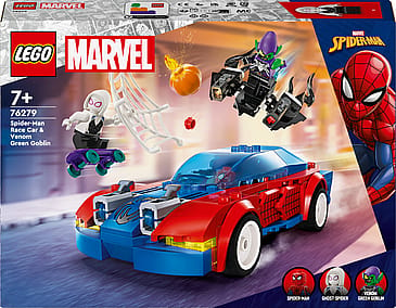 Lego Marvel Spidermans Racerbil og Venom Green Goblin 76279