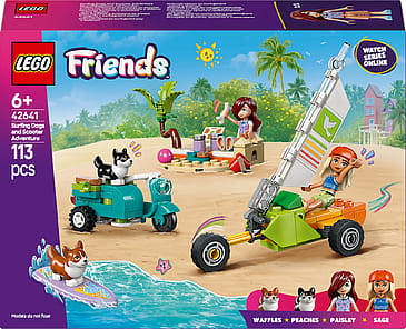 Lego Friends Eventyr med Surfende Hunde og Scooter 42641