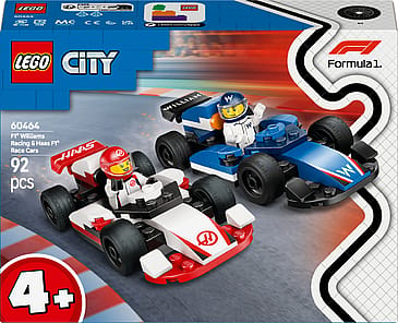 Lego City F1 Williams Racing og Haas F1 Racerbiler 60464