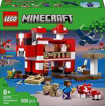 Lego Minecraft Mooshroom-huset på en ø Gamersæt til børn 21270