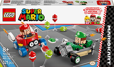 Lego Super Mario Mario Kart Baby Mario Mod Baby Luigi 72034