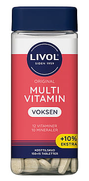 Livol Multivitamin Voksen - 10% ekstra 150 + 15 stk