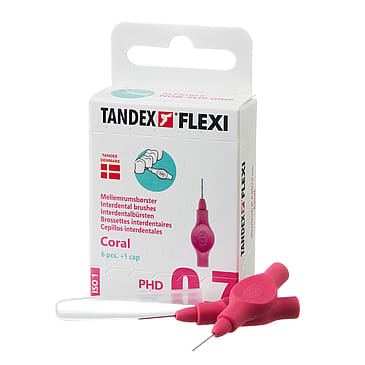 Tandex Mellemrumsbørste Flexi PHD 0.7/ISO 1 Coral 6 stk