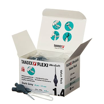 Tandex FLEXI Mellemrumsbørste Dark Grey
