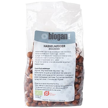 Biogan Hasselnødder Ø 400 g