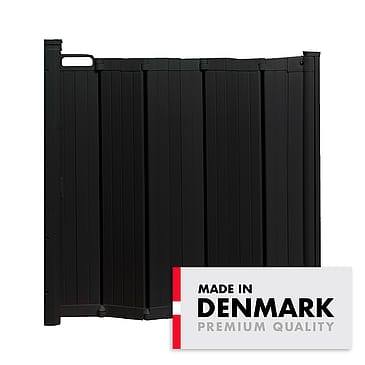 BabyDan Flexi Metal Gitter Vægmonteret Sort 55-89 cm