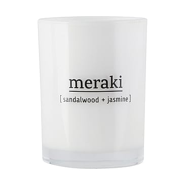 Meraki Duftlys Sandalwood & Jasmine 8 x 10,5 cm