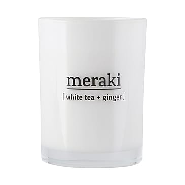 Meraki Duftlys White Tea & Ginger 8 x 10,5 cm