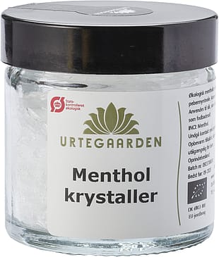 Urtegaarden Mentholkrystaller ØKO 20 g