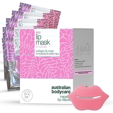Australian Bodycare B12 Lip Mask 24 pcs, collagen lip mask to hydrate and soften lips 24 stk