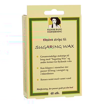 Hanne Bang Ekstra strips til Sugaring Wax 40 stk.