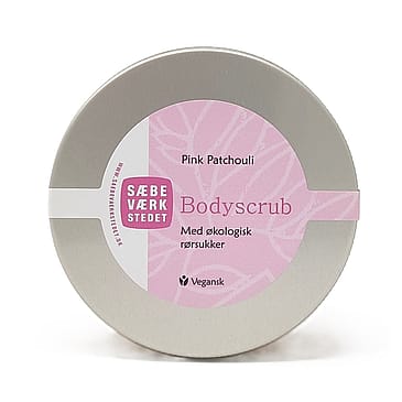 SÆBEVÆRKSTEDET Pink Patchouli Scrub med økologisk rørsukker 200 ml