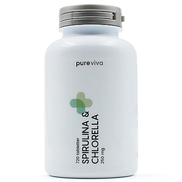 Pureviva Spirulina & Chlorella 250 mg 720 tabl.