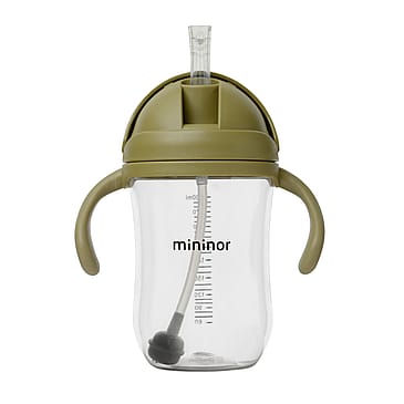 Mininor Sugerørskop Tritan Mosgrøn 330 ml