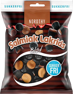 Nordthy Sukkerfri Salmiak Lakrids 65 g