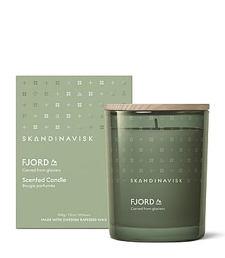 SKANDINAVISK FJORD Duftlys med Låg 200 g