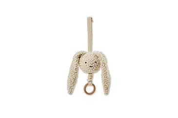 SMALLSTUFF Music Mobile Rabbit Off White Bouclé